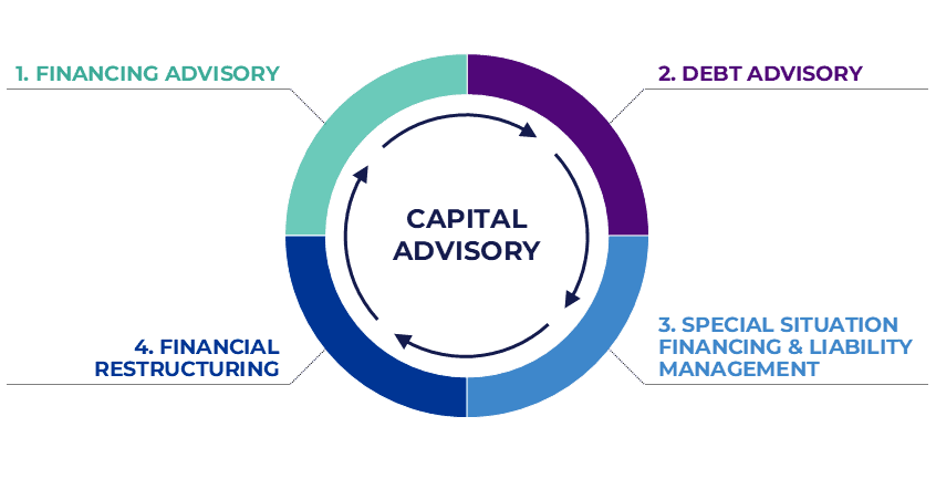 Chart displaying broader strategic initiatives within Capital Advisory